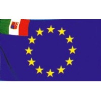 BANDIERA UE ITALIA 30 X 45 CM