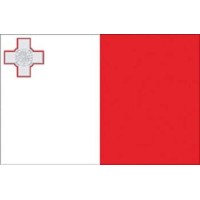 BANDIERA DI CORTESIA "MALTA" 20 X 30 CM