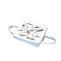 CUSCINO GALLEGGIANTE IN ESPANSO CON DECORO NODI
