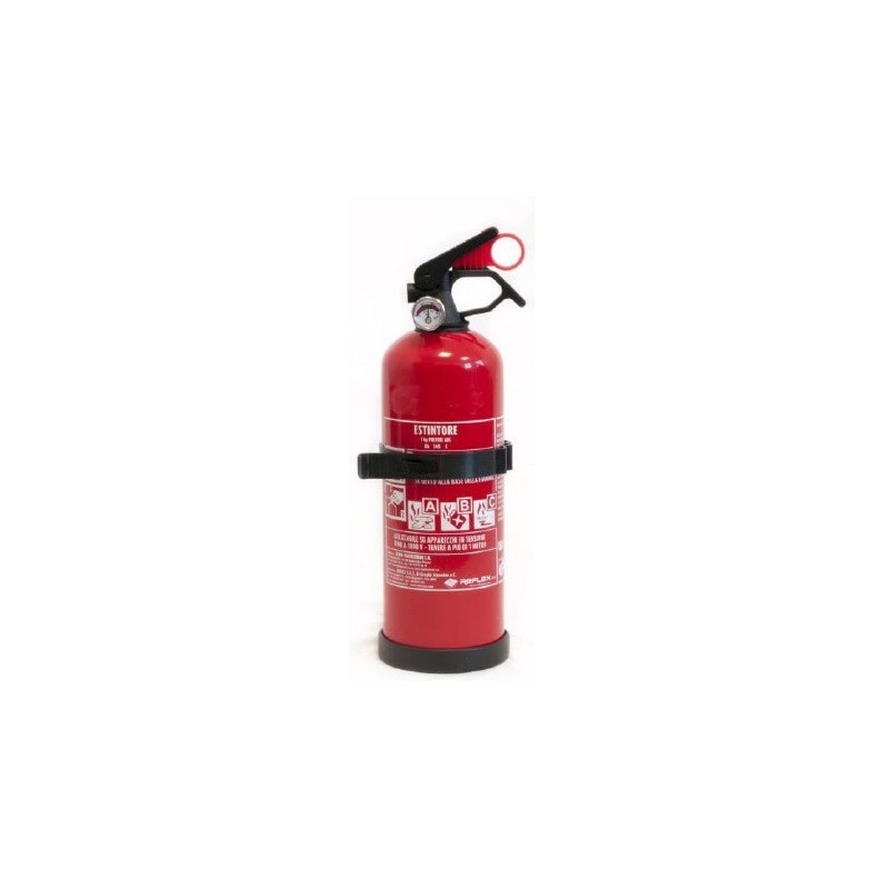 ESTINTORE A POLVERE CLASSE 5A-34/B-C 1KG MANOMETRO