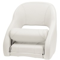 SEDILE ANATOMICO IMBOTTITO CON FLIP UP H52R BIANCO